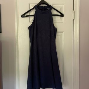 Navy dress. Aline
